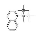 trimethyl-(methyl-naphthalen-1-yl-trimethylsilylsilyl)silane Structure