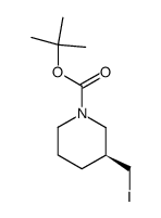 1,1-dimethylethyl (3S)-3-(iodomethyl)-1-piperidinecarboxylate结构式