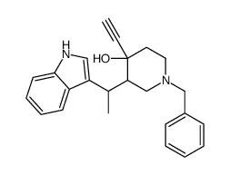 1-benzyl-4-ethynyl-3-[1-(1H-indol-3-yl)ethyl]piperidin-4-ol Structure