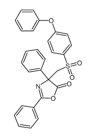 5(4H)-Oxazolone,4-[[(4-phenoxyphenyl)sulfonyl]methyl]-2,4-diphenyl- picture