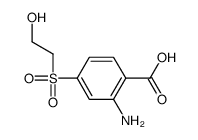 2-amino-4-(2-hydroxyethylsulfonyl)benzoic acid Structure