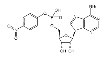 [5']adenylic acid mono-(4-nitro-phenyl) ester结构式