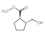 methyl (1R,2R)-2-(hydroxymethyl)cyclopentane-1-carboxylate structure