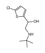 2-(tert-butylamino)-1-(5-chlorothiophen-2-yl)ethanol结构式