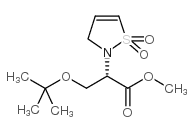 2(3H)-ISOTHIAZOLEACETIC ACID, ALPHA-[(1,1-DIMETHYLETHOXY)METHYL]-, METHYL ESTER, 1,1-DIOXIDE, (ALPHAS)结构式