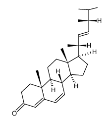 4,6,22-CHOLESTATRIEN-24-BETA-METHYL-3-ONE structure