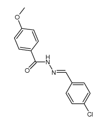 N'-(4-chlorobenzylidene)-4-methoxybenzohydrazide Structure