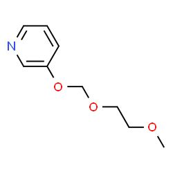 Pyridine, 3-[(2-methoxyethoxy)methoxy]- (9CI) Structure