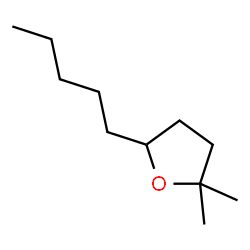 5,5-Dimethyl-2-n-pentyltetrahydrofuran Structure