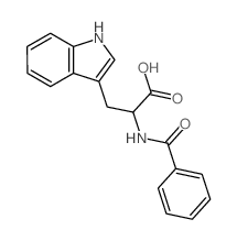 D-Tryptophan,N-benzoyl-结构式