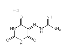 2-[(2,4,6-trioxo-1,3-diazinan-5-ylidene)amino]guanidine structure