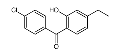 (4-chlorophenyl)-(4-ethyl-2-hydroxyphenyl)methanone Structure