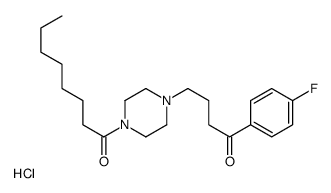 1-[4-[4-(4-fluorophenyl)-4-oxobutyl]piperazin-1-yl]octan-1-one,hydrochloride结构式