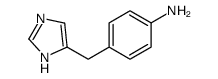 4-(1H-IMIDAZOL-4-YLMETHYL)-PHENYLAMINE structure