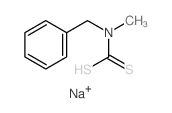 (benzyl-methyl-amino)methanedithioic acid structure