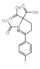 2-acetamido-2-[3-(4-chlorophenyl)-3-oxo-propyl]propanedioic acid Structure