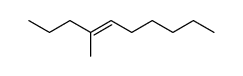 (E)-4-Methyl-4-decene structure