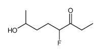 3-Octanone,4-fluoro-7-hydroxy-结构式