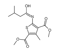 dimethyl 3-methyl-5-(3-methylbutanoylamino)thiophene-2,4-dicarboxylate Structure