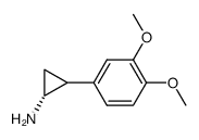 (+-)-trans-2-(3,4-dimethoxy-phenyl)-cyclopropylamine结构式