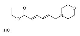 ethyl 6-morpholin-4-ylhexa-2,4-dienoate,hydrochloride结构式