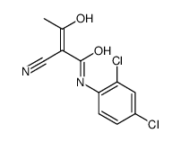 2-cyano-N-(2,4-dichlorophenyl)-3-hydroxybut-2-enamide结构式