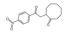 2-[2-(4-nitrophenyl)-2-oxoethyl]cyclooctan-1-one Structure