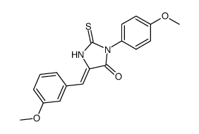 5-(3-methoxy-benzylidene)-3-(4-methoxy-phenyl)-2-thioxo-imidazolidin-4-one Structure