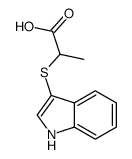 2-(1H-indol-3-ylsulfanyl)propanoic acid Structure