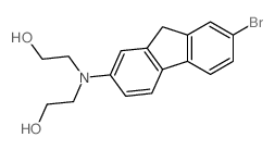 2-[(7-bromo-9H-fluoren-2-yl)-(2-hydroxyethyl)amino]ethanol Structure