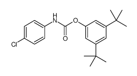 (3,5-ditert-butylphenyl) N-(4-chlorophenyl)carbamate结构式