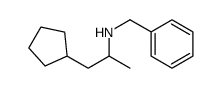 N-benzyl-1-cyclopentylpropan-2-amine结构式