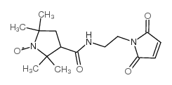 3-(2-马来酰亚氨基乙基氨基甲酰基)-2,2,5,5-四甲基-1-吡咯烷基氧化物结构式