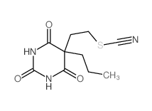 5-propyl-5-(2-thiocyanatoethyl)-1,3-diazinane-2,4,6-trione结构式