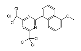 2-(5-methoxynaphthalen-1-yl)-4,6-bis(trichloromethyl)-1,3,5-triazine结构式