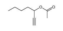 (+/-)-hept-1-yn-3-yl acetate Structure