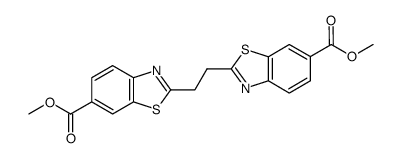 2,2'-ethane-1,2-diyl-bis-benzothiazole-6-carboxylic acid dimethyl ester结构式