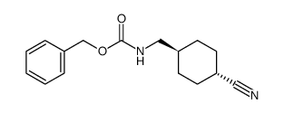 benzyl (((1r,4r)-4-cyanocyclohexyl)methyl)carbamate结构式