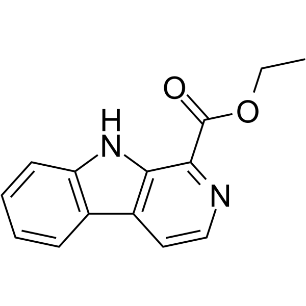 1-Ethoxycarbonyl-beta-carboline structure