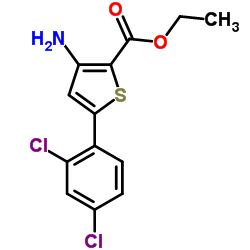 3-AMINO-5-(2,4-DICHLORO-PHENYL)-THIOPHENE-2-CARBOXYLIC ACID ETHYL ESTER picture