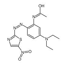 N-[5-(diethylamino)-2-[(5-nitro-2-thiazolyl)azo]phenyl]acetamide picture