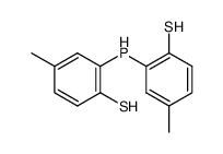 4-methyl-2-[(5-methyl-2-sulfanylphenyl)phosphanyl]benzenethiol Structure