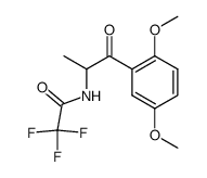 (RS)-2-trifluoroacetamido-1-(2,5-dimethoxyphenyl)-1-propanone Structure