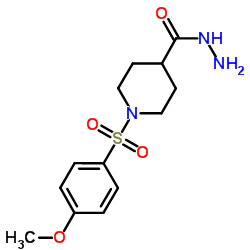 1-[(4-Methoxyphenyl)sulfonyl]-4-piperidinecarbohydrazide Structure