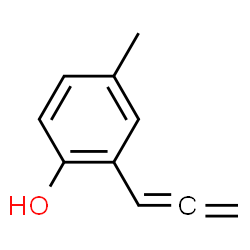 Phenol, 4-methyl-2-(1,2-propadienyl)- (9CI) structure