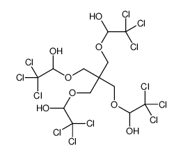 2,2,2-trichloro-1-[3-(2,2,2-trichloro-1-hydroxyethoxy)-2,2-bis[(2,2,2-trichloro-1-hydroxyethoxy)methyl]propoxy]ethanol Structure