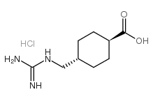 trans-4-guanidinomethylcyclohexanecarboxylic acid hydrochloride Structure