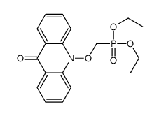 10-(diethoxyphosphorylmethoxy)acridin-9-one Structure