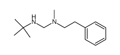 N-tert-butyl-N'-methyl-N'-phenethylmethanediamine Structure