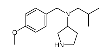 N-[(4-methoxyphenyl)methyl]-N-(2-methylpropyl)pyrrolidin-3-amine Structure